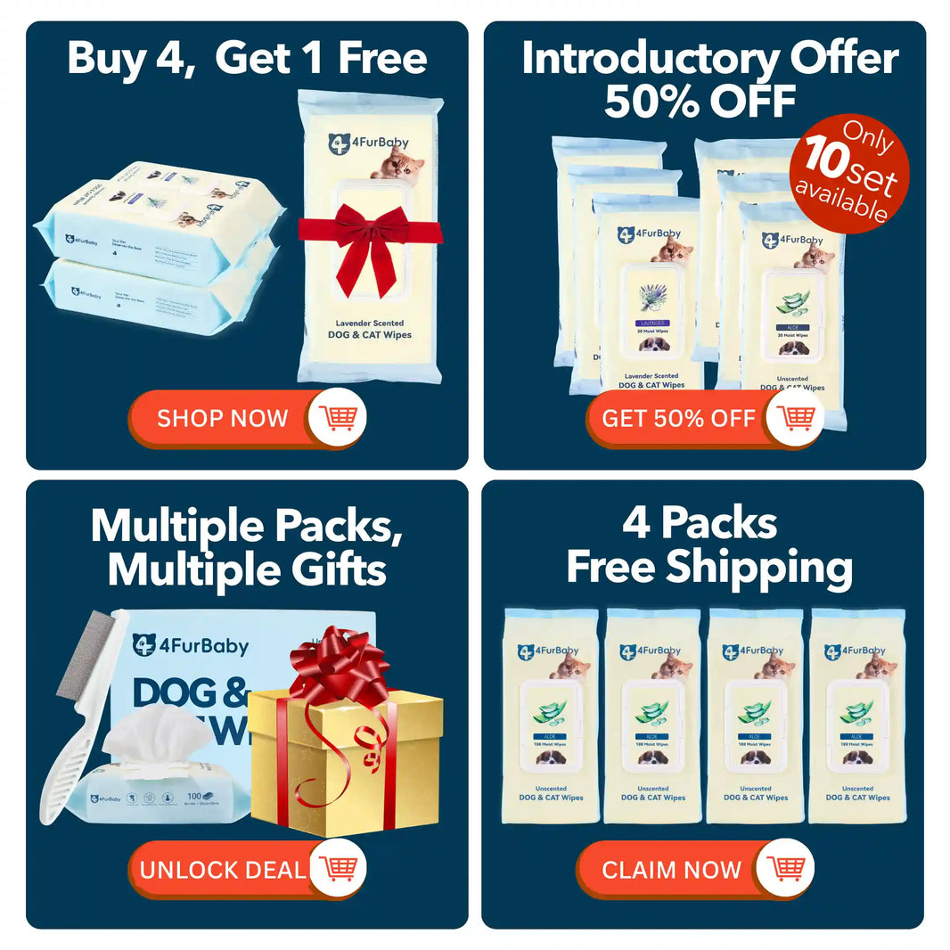 4FurBaby dog and cat wipes