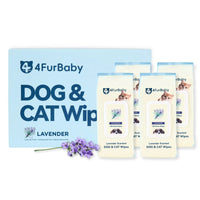 100 counts Extra - Thick Plant Wipes Premium 100% Plant - Based & Compostable Pet Grooming Wipes – Keep Your Pet Fresh the EZ Way - 4FurBaby