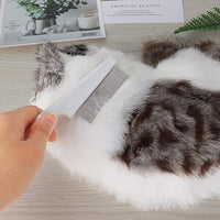 Pet Flea Comb - Plastic & Stainless Steel Needle Comb for Cats and Dogs - 4FurBaby