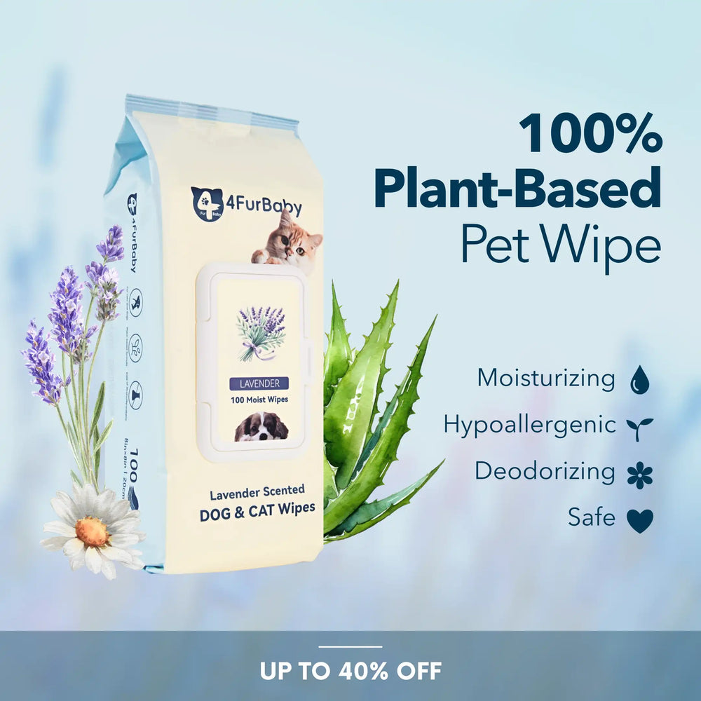 4FurBaby plant-based pet wipes