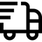 Black and white icon of a shopping cart